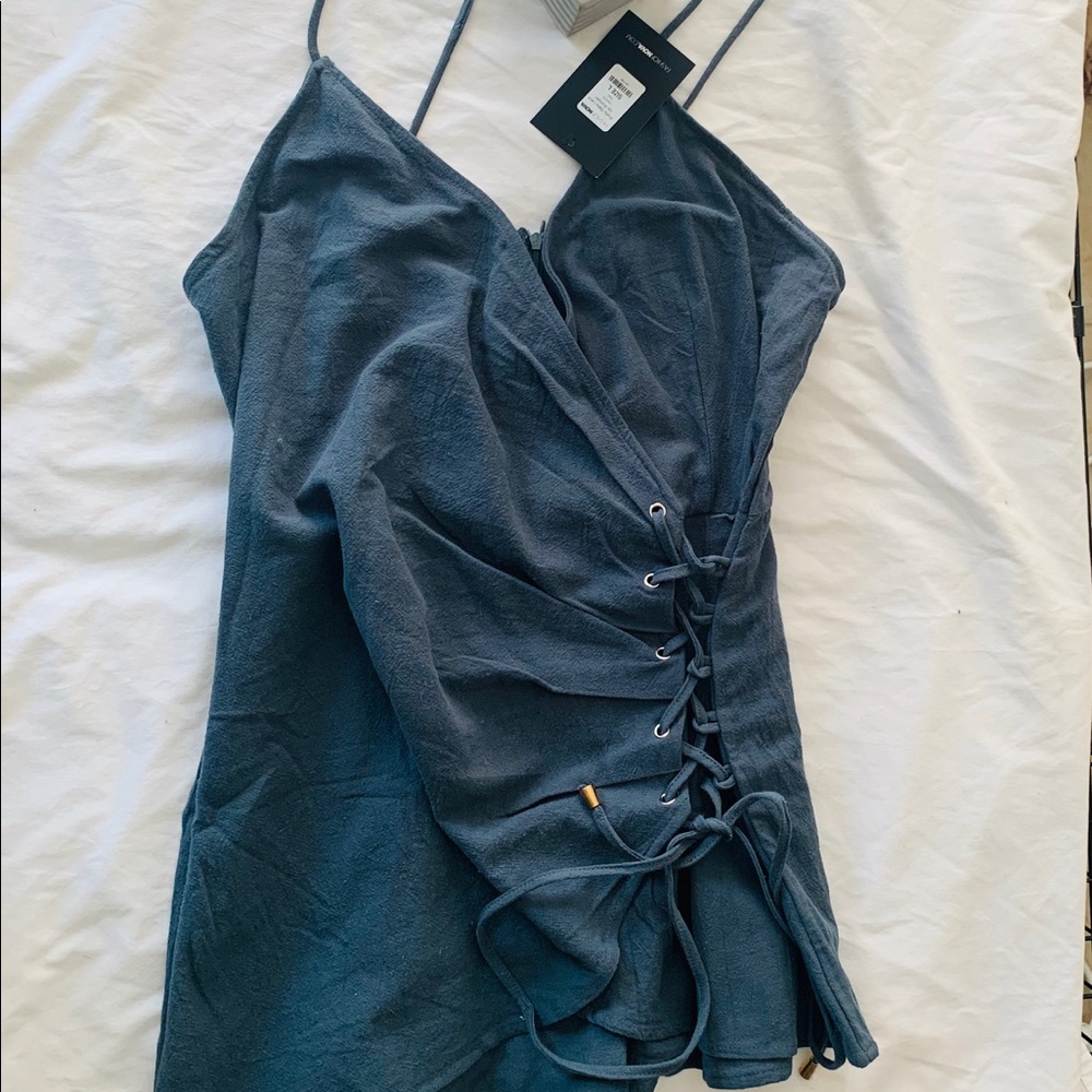 FASHIONNOVA women’s romper size large teal